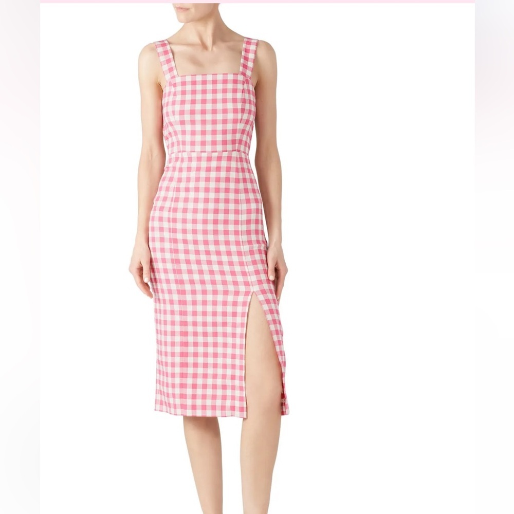 Finders Keepers Gingham Gigi Dress pink women’s size 0-2